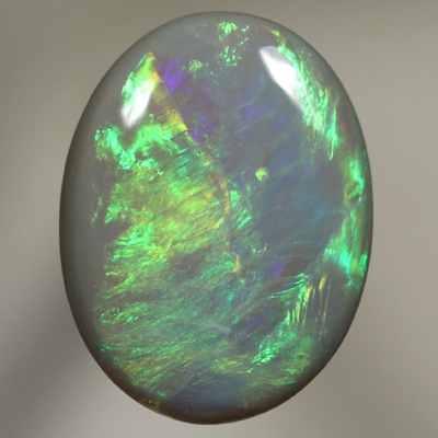 SOLID SEMI BLACK OPAL Bright orange and green 